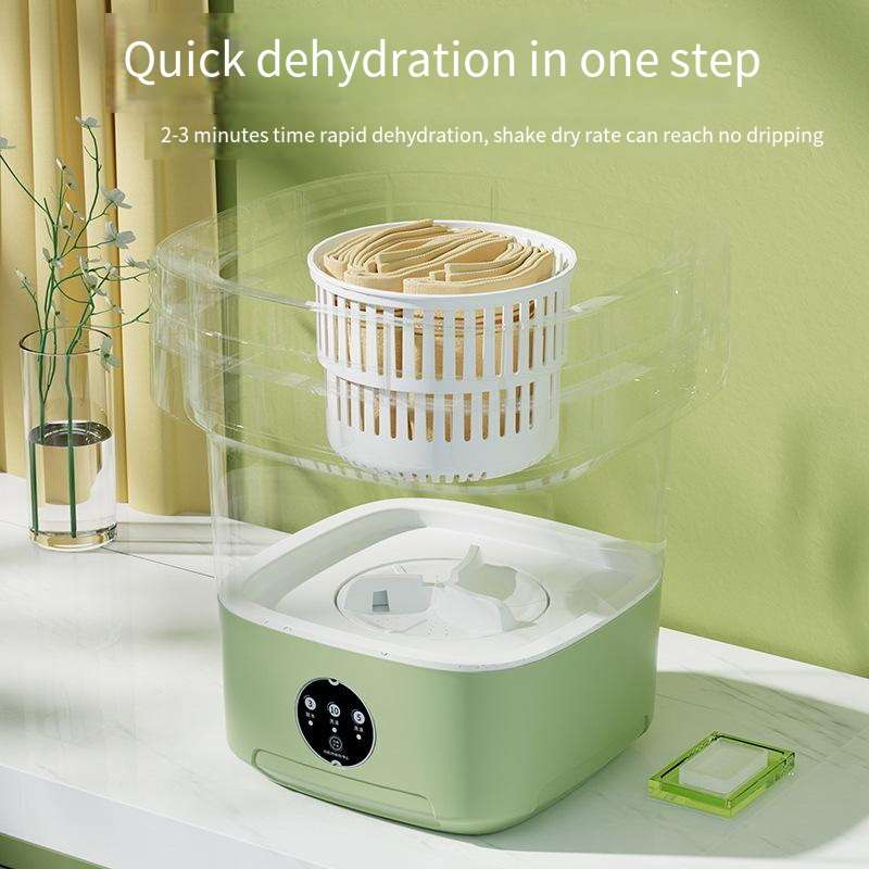 Portable folding mini washing machine