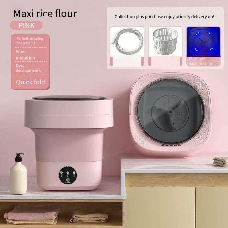 Portable folding mini washing machine