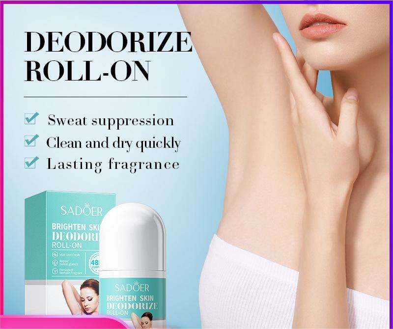 Skin brightening deodorant roll-on