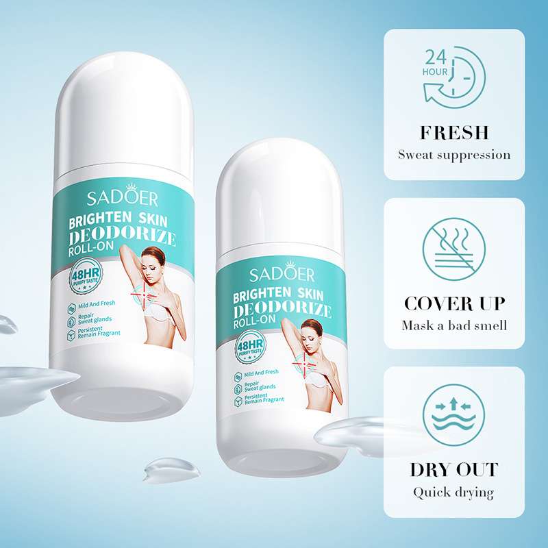 Skin brightening deodorant roll-on