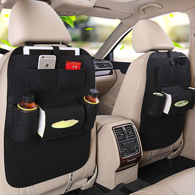 Black Car Seat hanging bag Storage