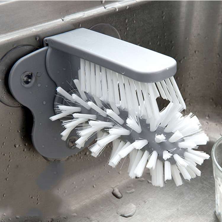 Cup brush multifunctional deep cleaning brush kitchen device with section