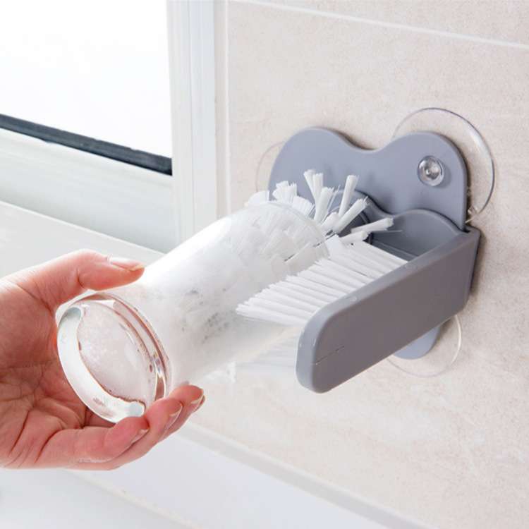 Cup brush multifunctional deep cleaning brush kitchen device with section