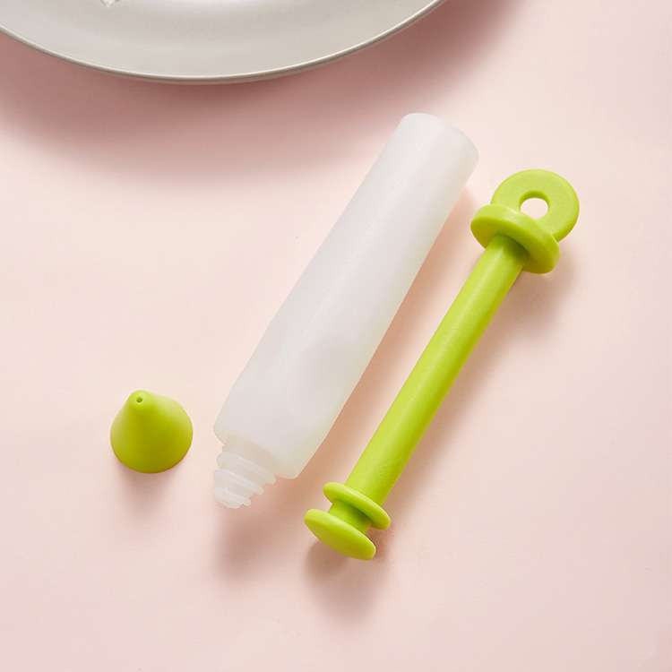 4 Head silicone piping pen chocolate sauce cream gun DIY cake decoration writing pen cookie baking tools