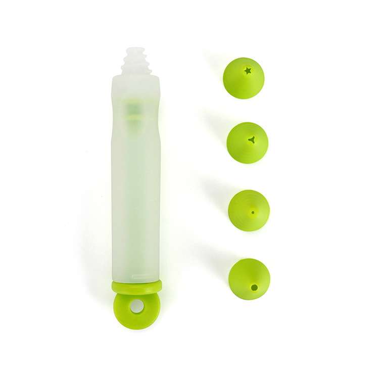 4 Head silicone piping pen chocolate sauce cream gun DIY cake decoration writing pen cookie baking tools