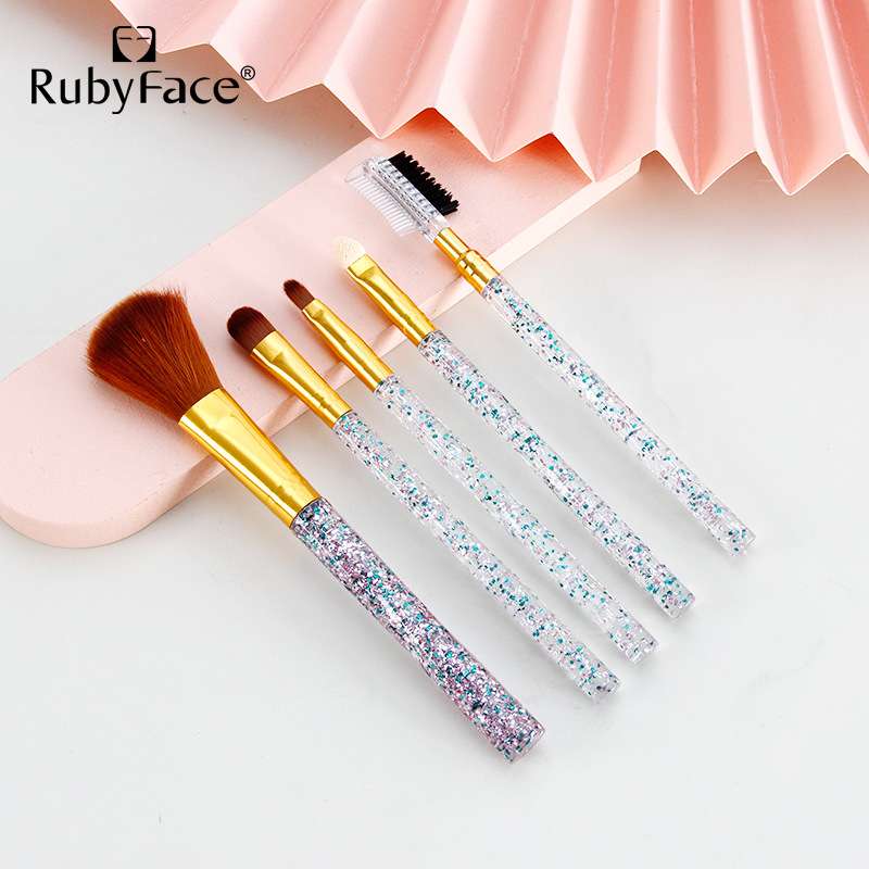 Ruby Face 5 PVC makeup brush set