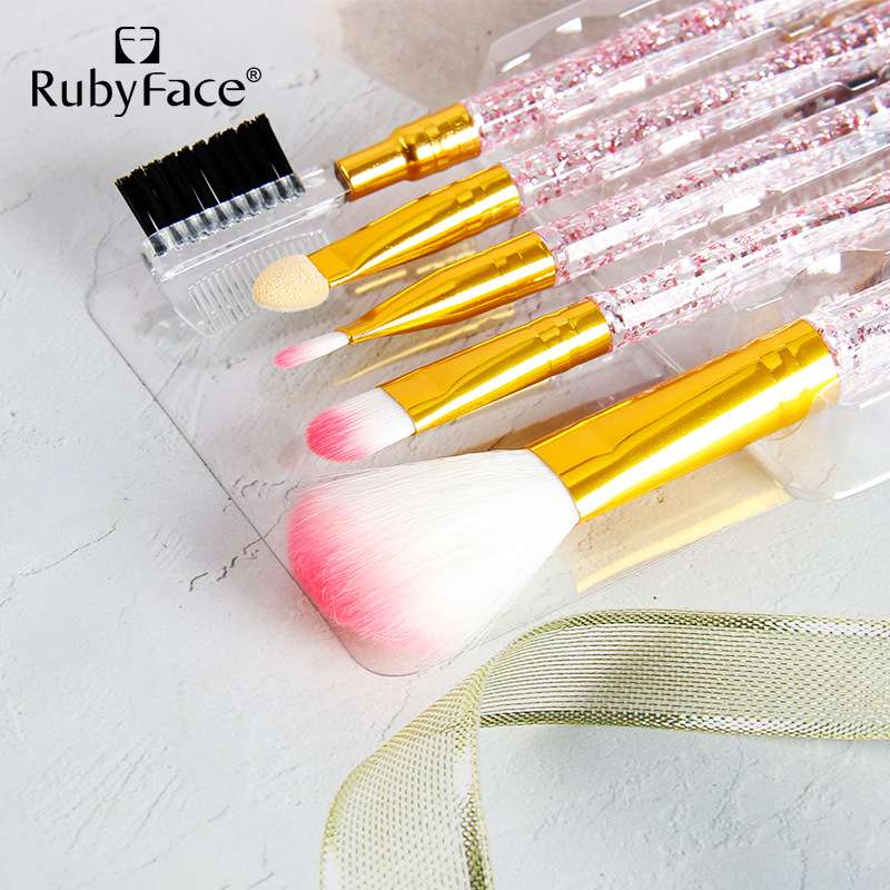 Ruby Face 5 PVC makeup brush set