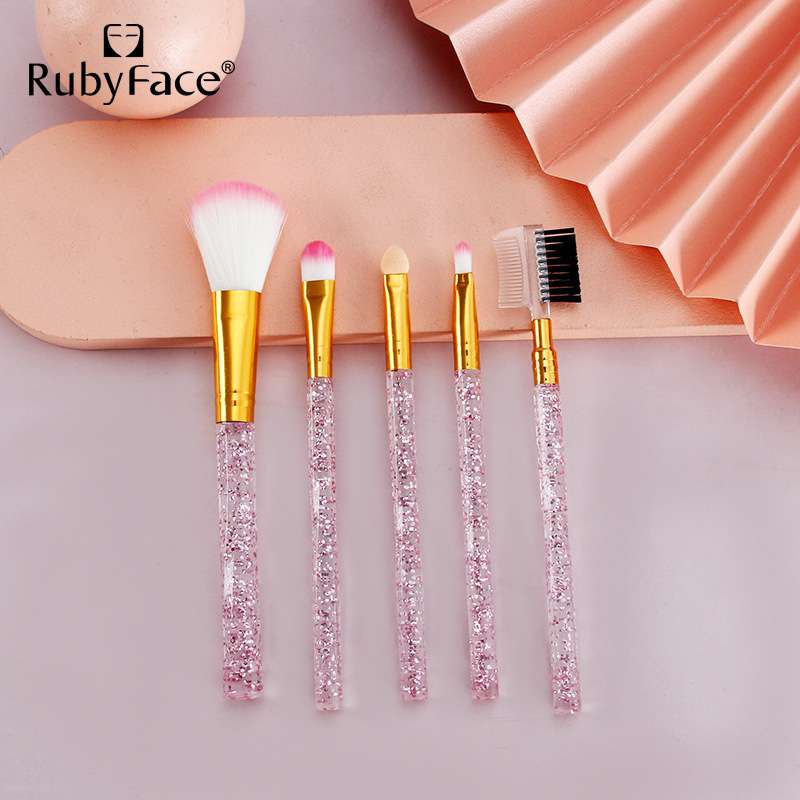 Ruby Face 5 PVC makeup brush set