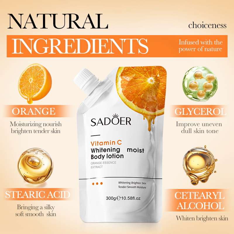 SADOER Vitamin C Whitening Moisturizing Body Lotion 300ml