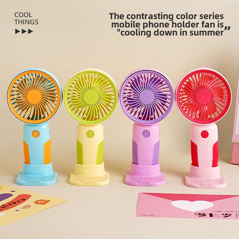 Cute mini handheld with phone holder