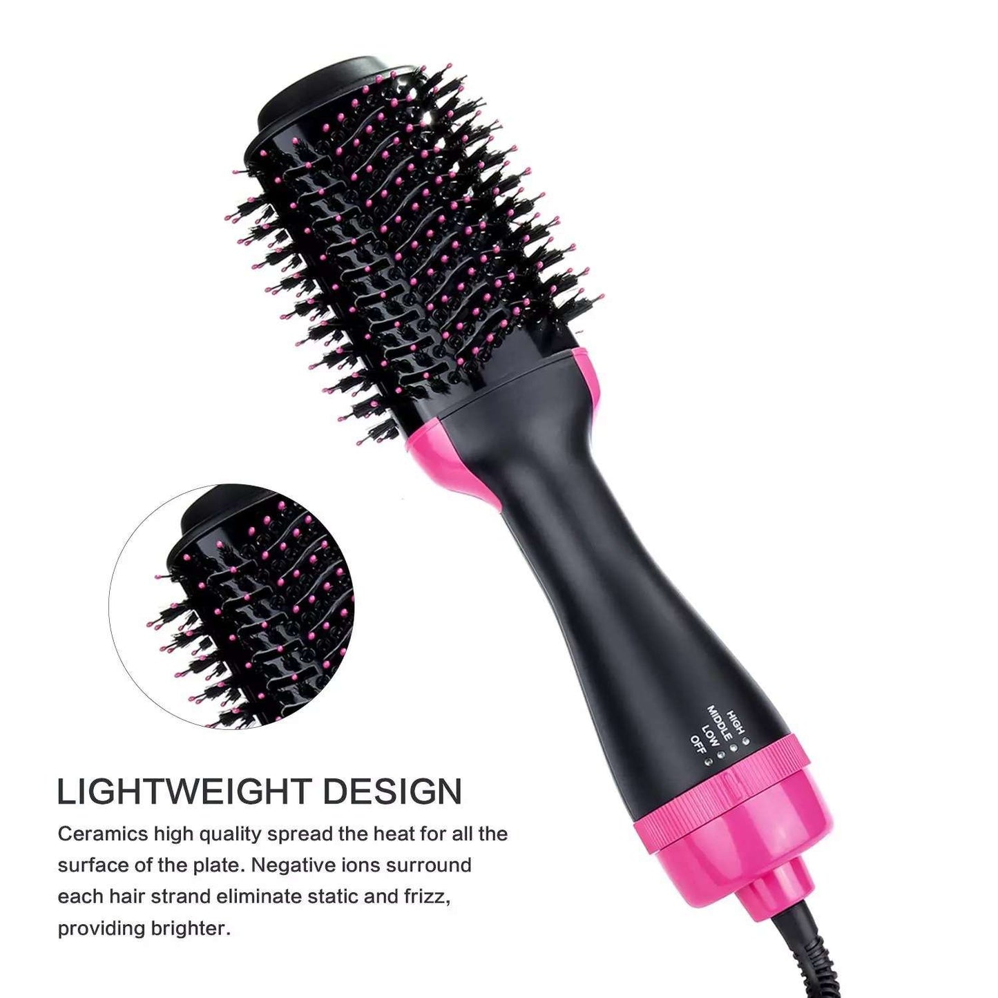 Destiny Big size Hot Air brush Styling tool (great straighter for natural hair)