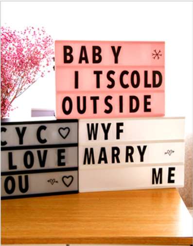 LED creative letter light box room decoration lights photo props trinkets