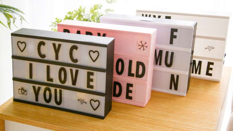 LED creative letter light box room decoration lights photo props trinkets