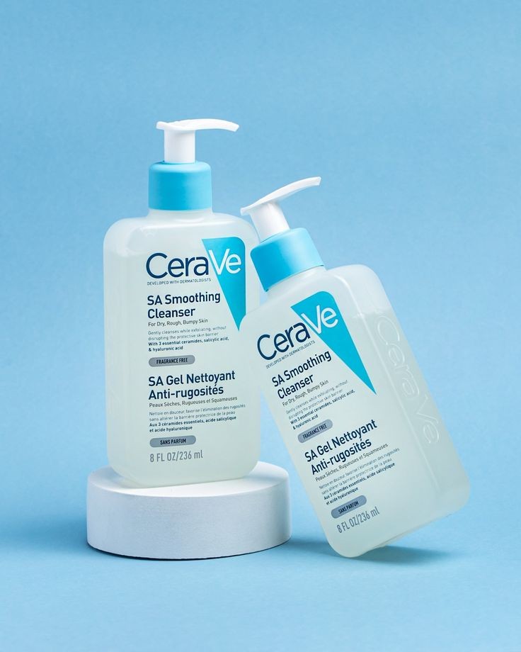 Smoothing Cleanser Cerave Salicylic Acid Facial Cleanser for Dry, Rough and Bumpy Skin