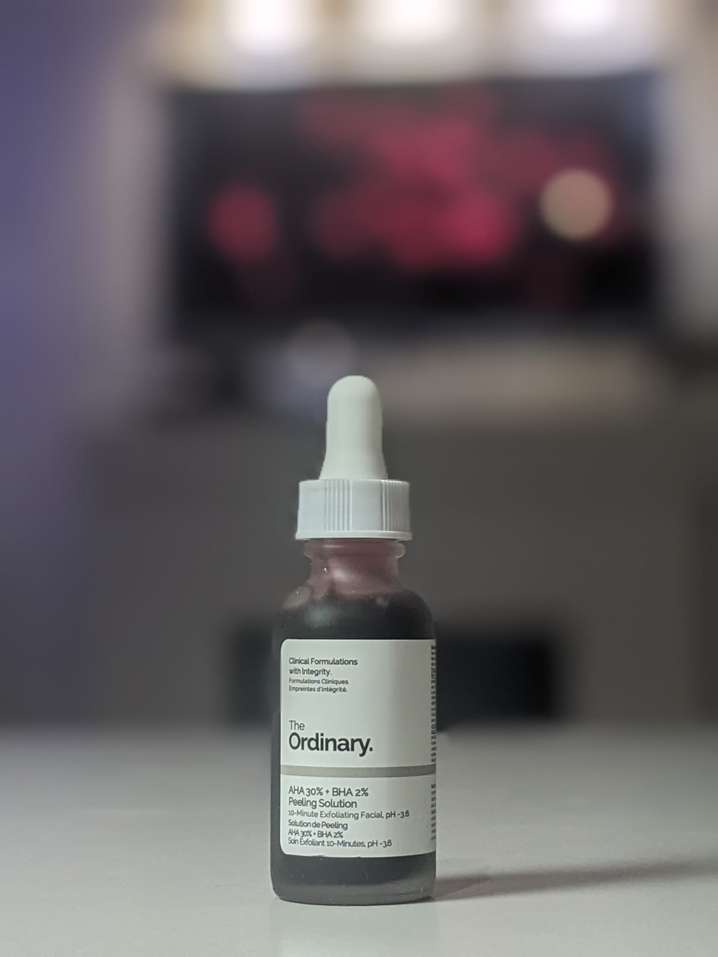 The Ordinary peeling solution (AHA 30% + BHA2%)
1