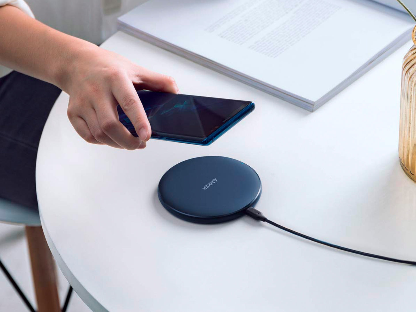 50w Wireless charger with type-C wire