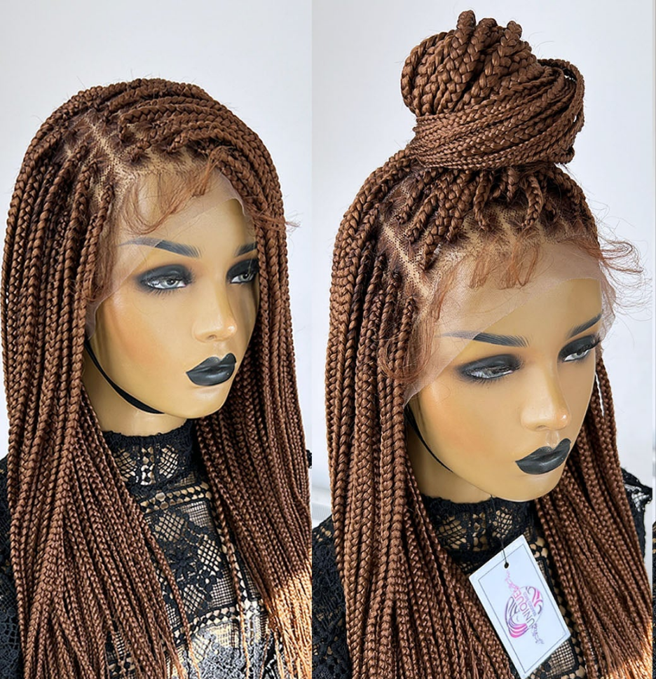 Box Braid Glueless Braided Wig 0052