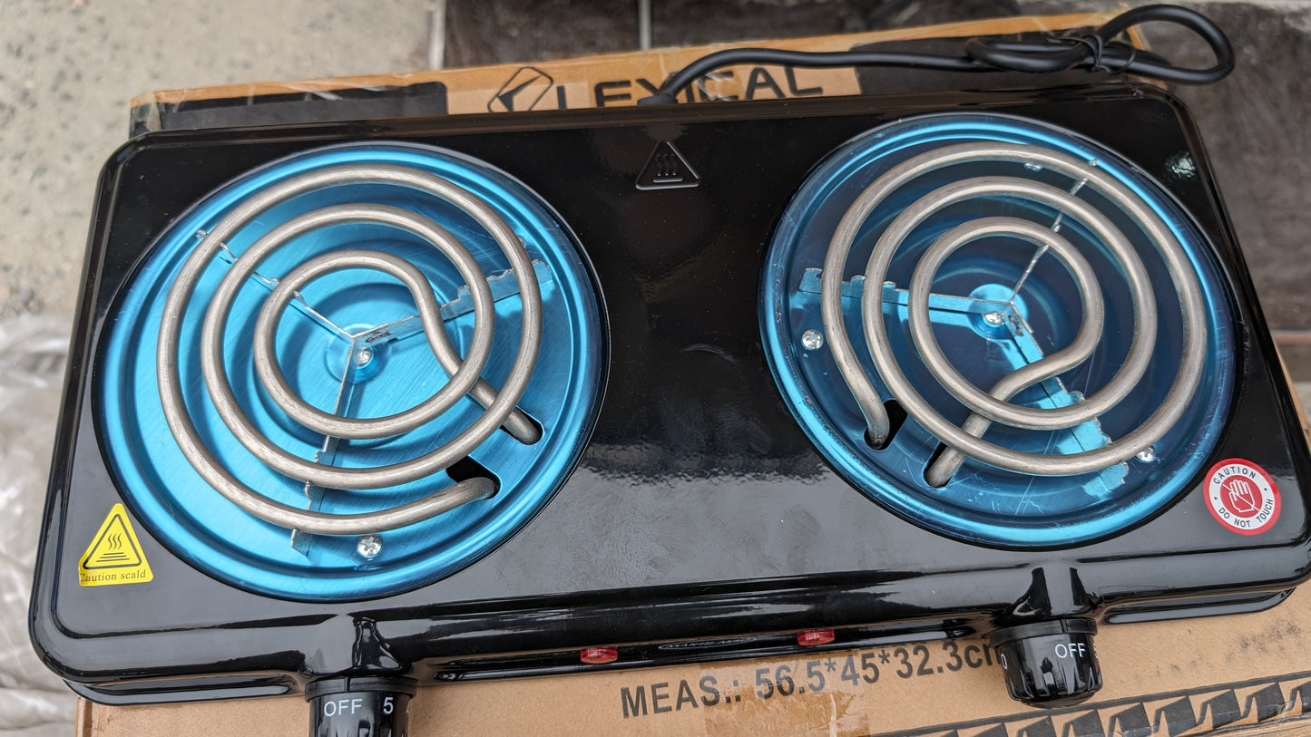 Electric Double burner stove