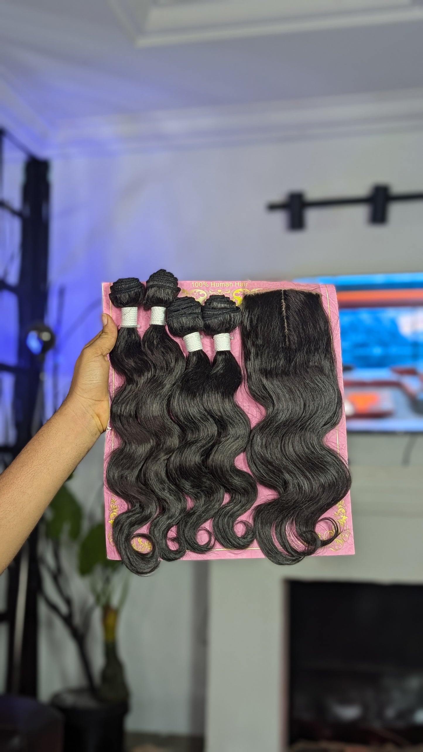 Monica Body wave with padded closure - human hair