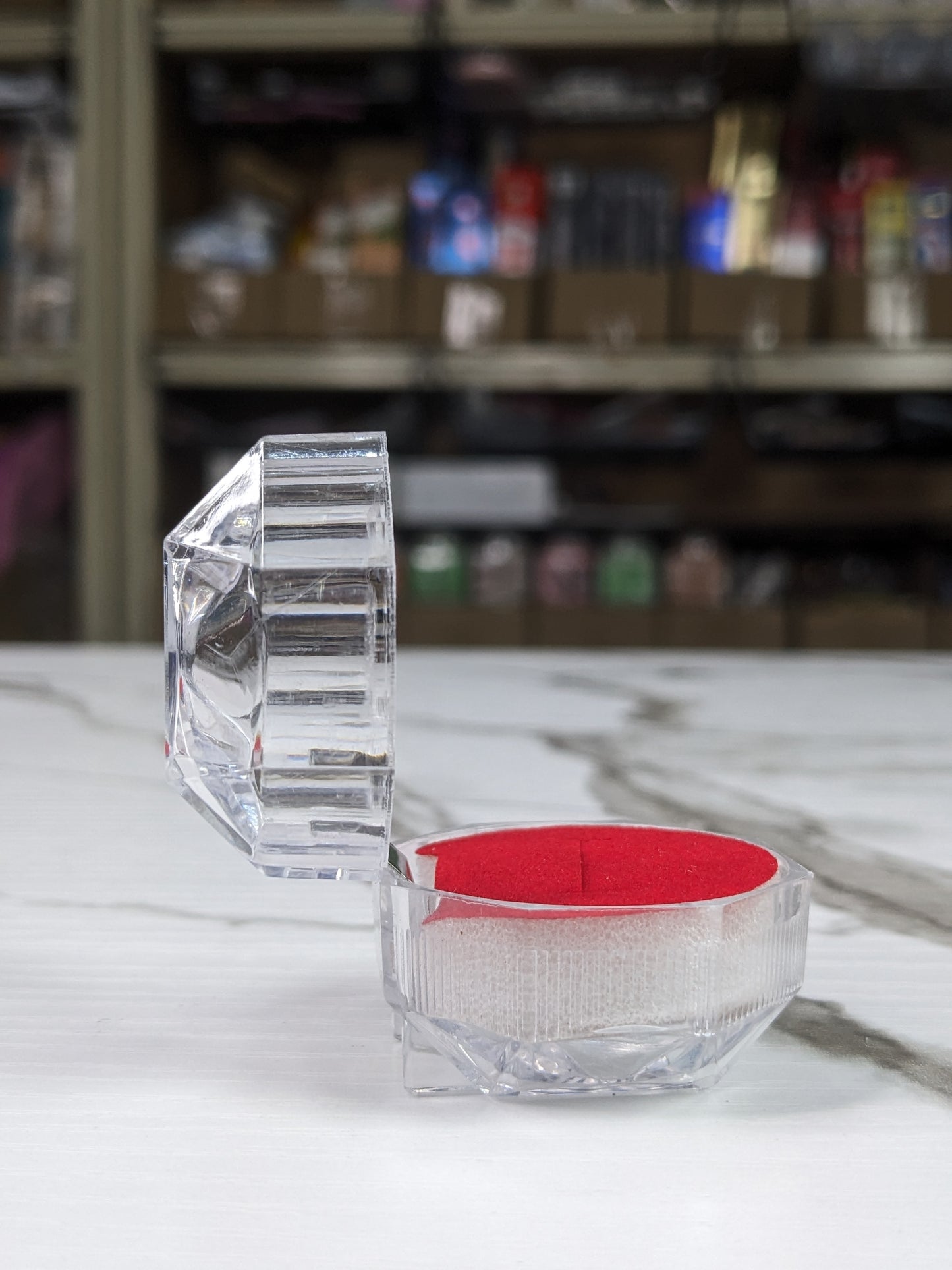 Engagement Ring Packaging Box Acrylic Flip box