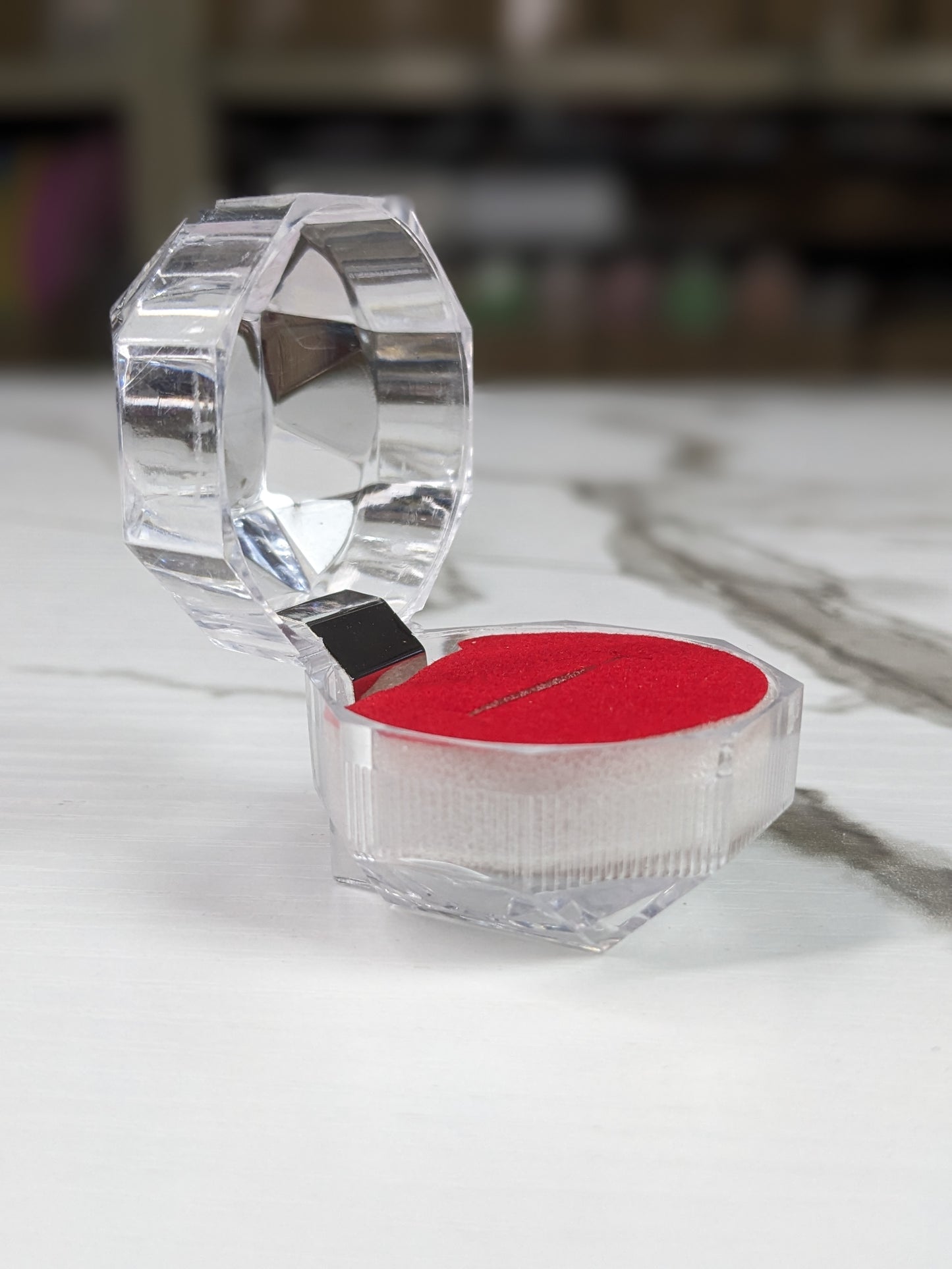 Engagement Ring Packaging Box Acrylic Flip box