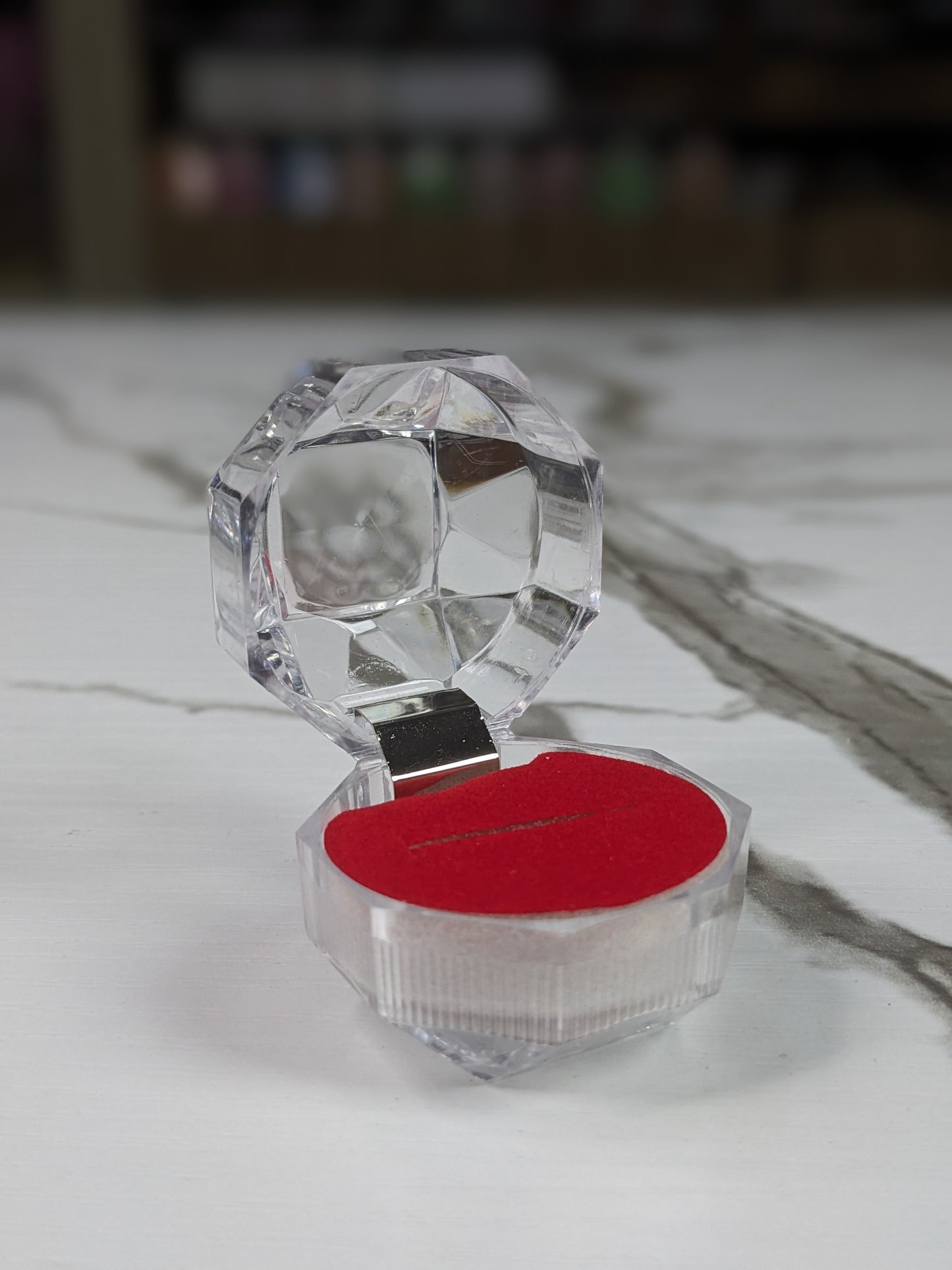 Engagement Ring Packaging Box Acrylic Flip box