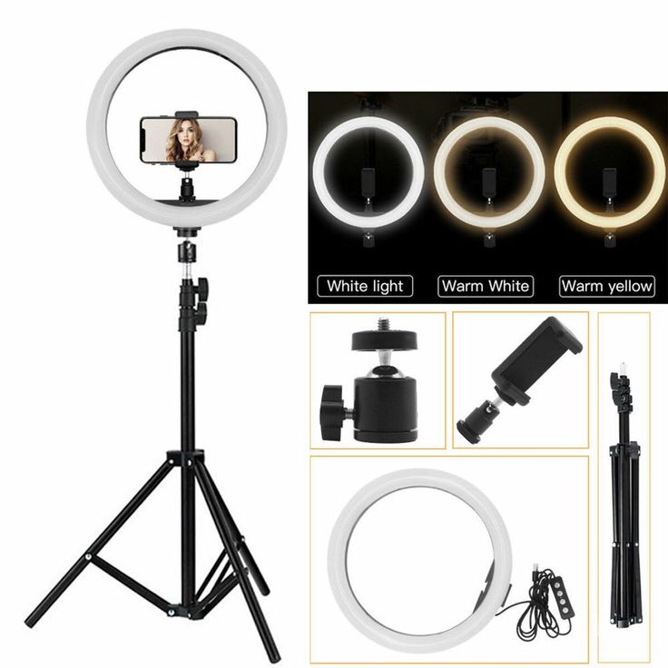 10inches Ringlight with 3 Light Shades +Tripod