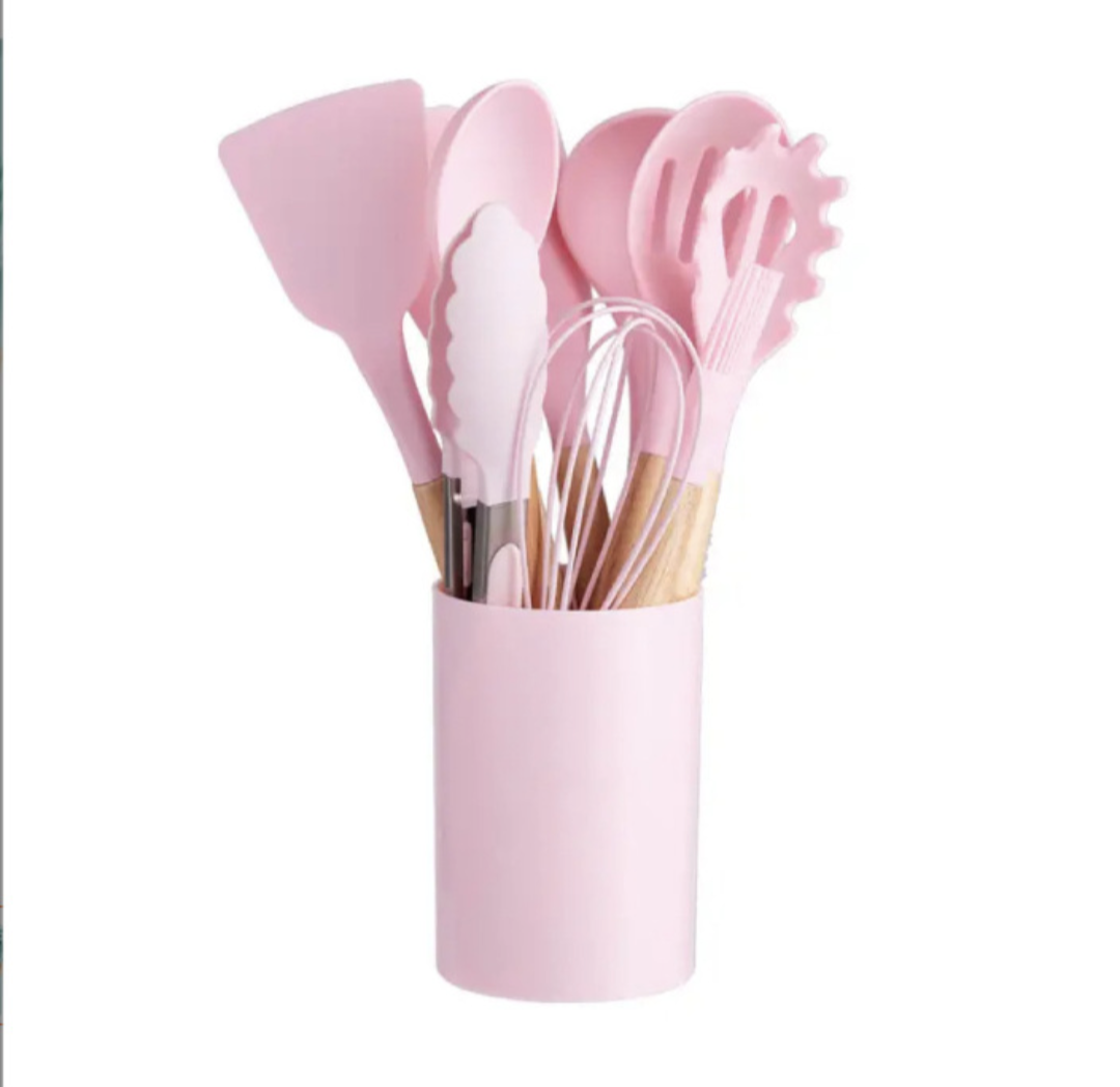 Wooden Handle Silicon spoon