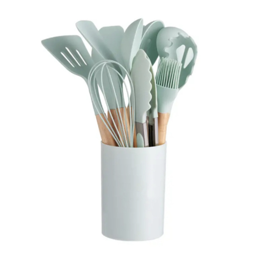 Wooden Handle Silicon spoon