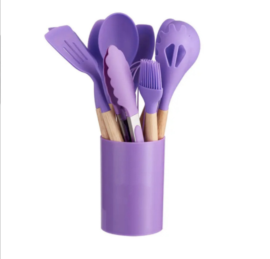 Wooden Handle Silicon spoon