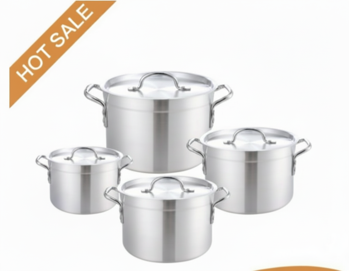 Sweet Sandra Aluminium pot set (sizes 7/5/3/2liters pots