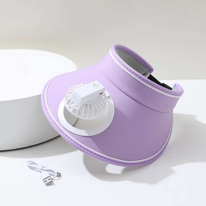 Sunscreen Fan Hat pink