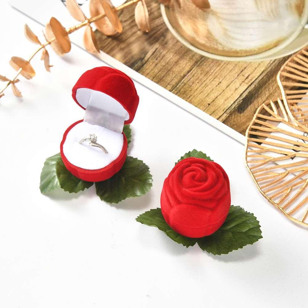 Thicken rose high quality ring box