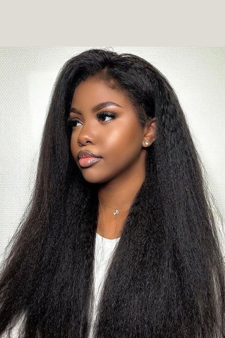 13x 4 Kinky ponytail 100% human hair Full frontal 24inches