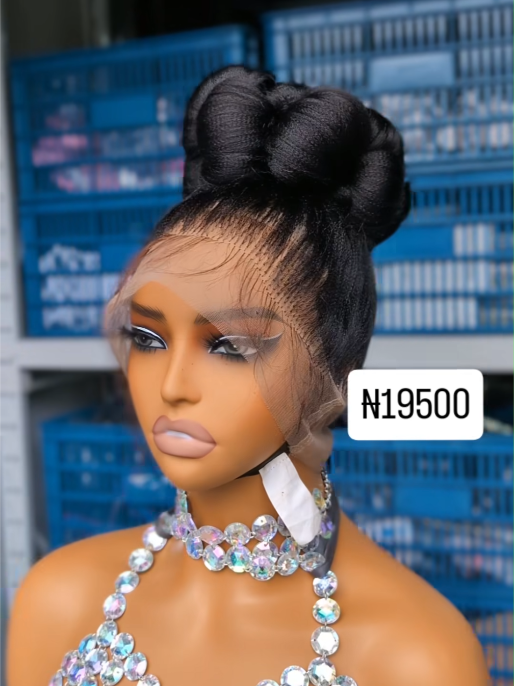 Glueless Braided Wig braid 55