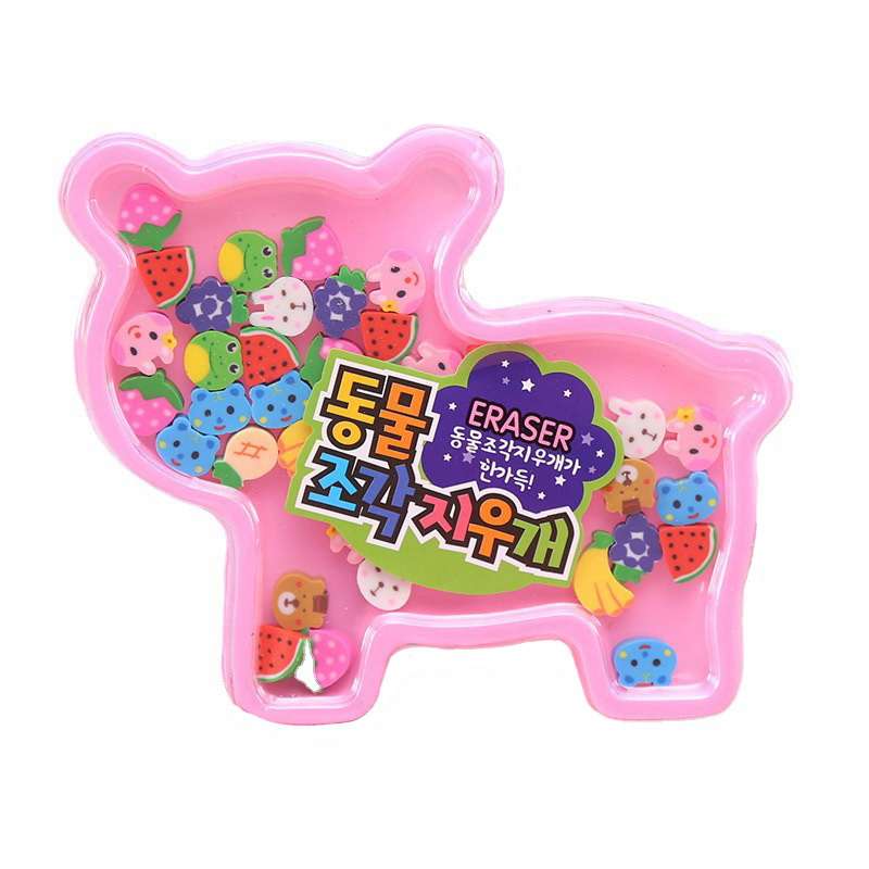 30pcs Cartoon Eraser in cute pack