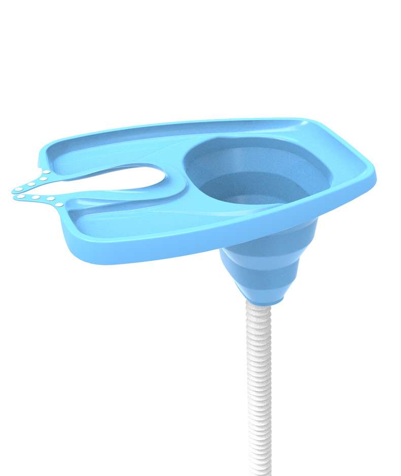 Blue Portable Folding Shampoo Basin