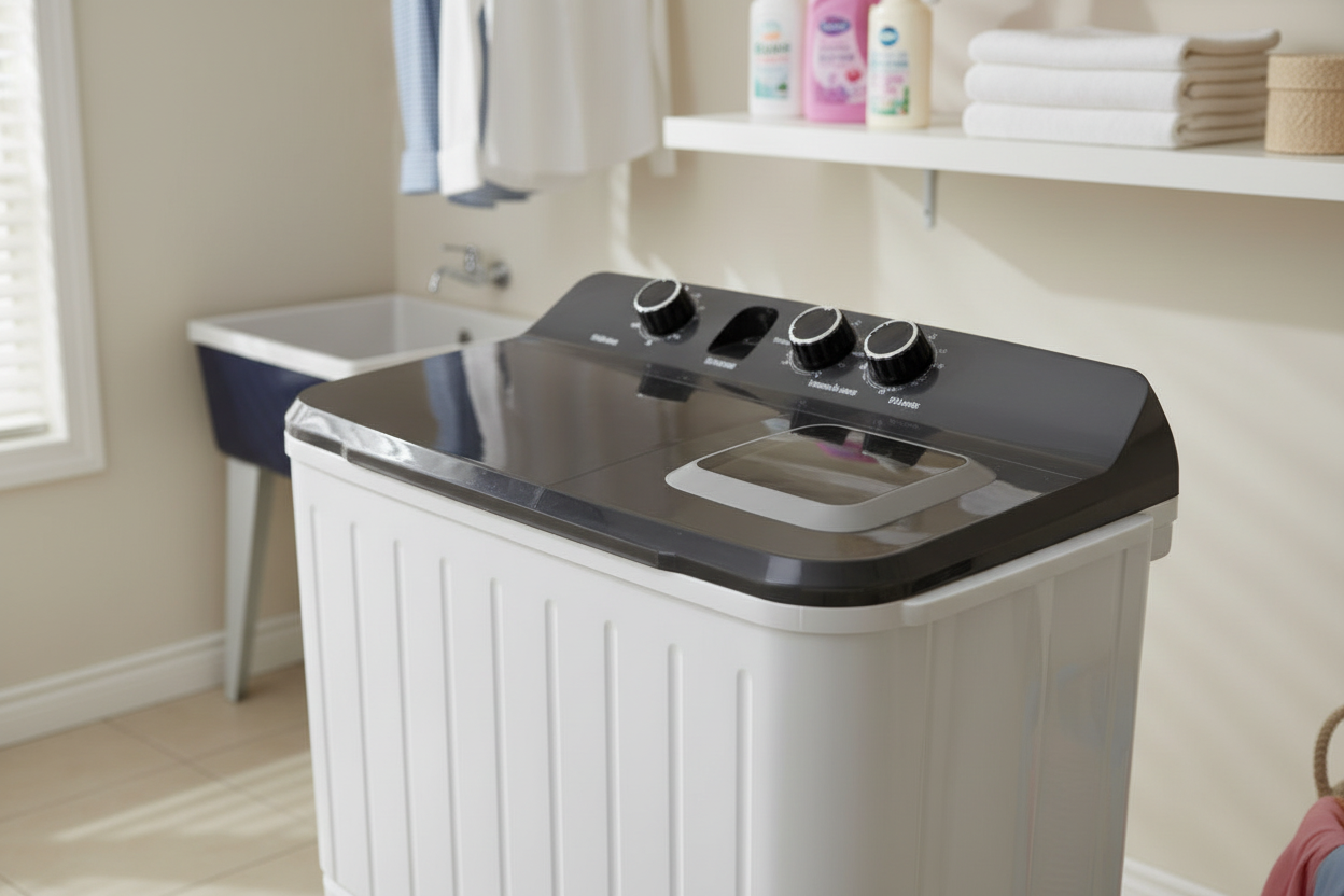 Qasa 9.8KG TWINTUB WASHING
MACHINE