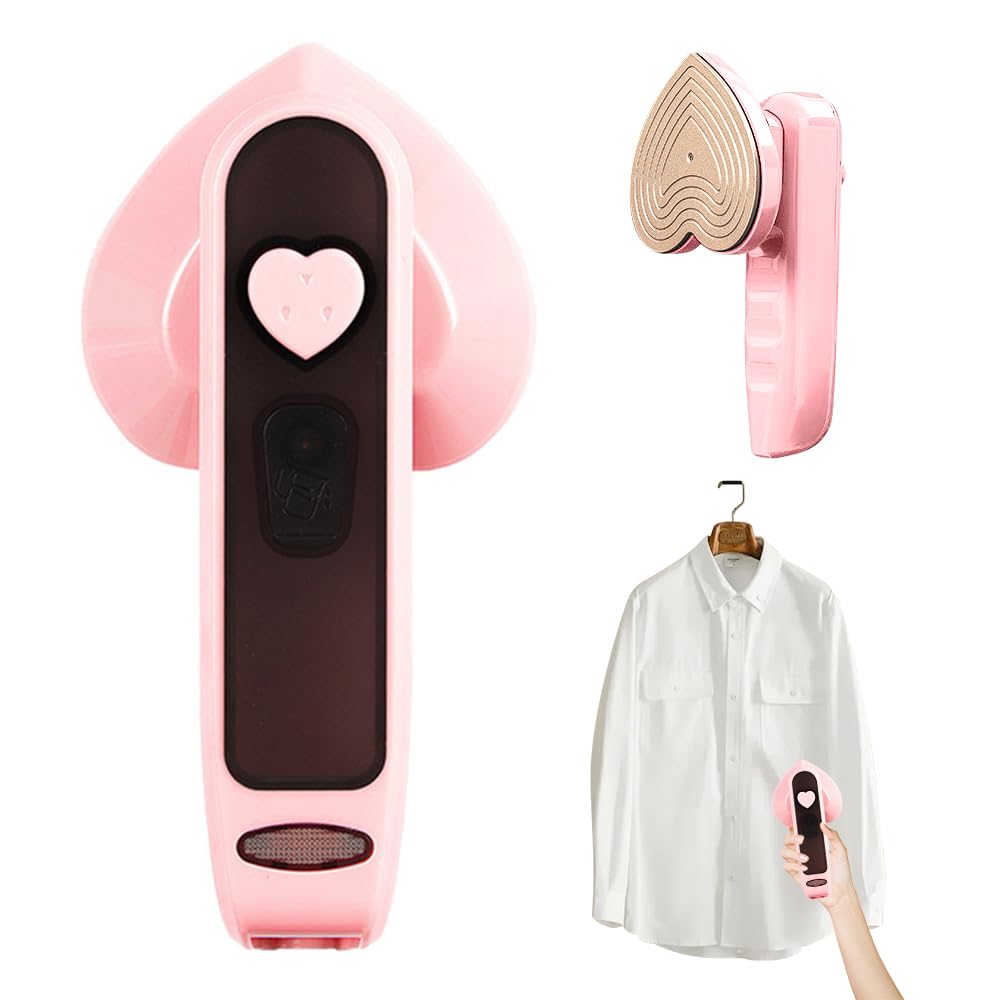 Pink steam iron