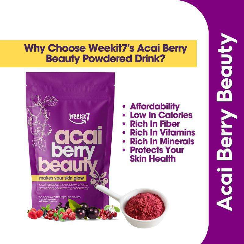 Preorder Acai Cranberry Fruit Powder Tea Anti aging tea for youthful skin