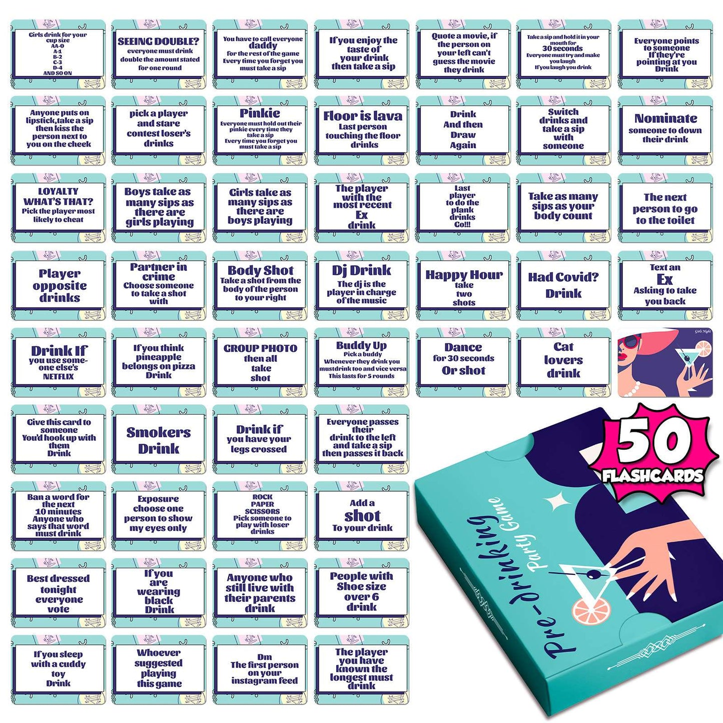 Pre drinking game Adult | Fun Game cards