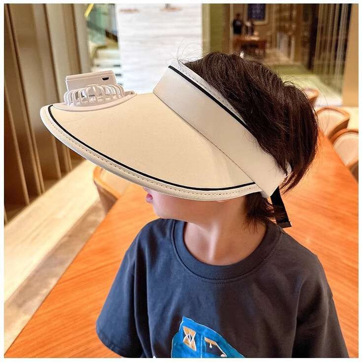 Sunscreen Fan Hat pink