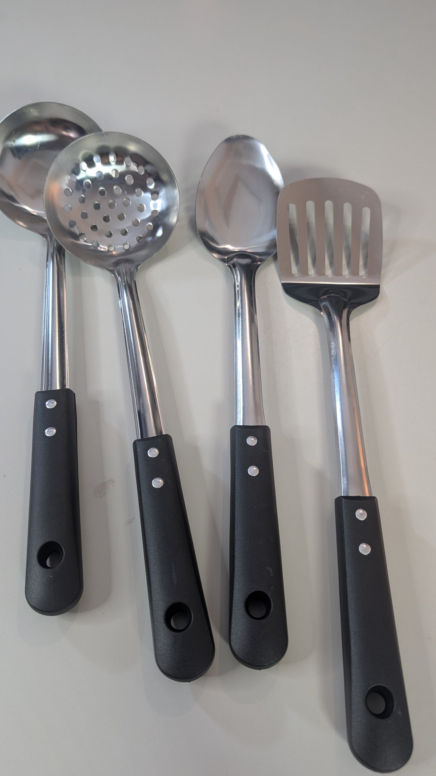 Black 4 set cooking Spoon