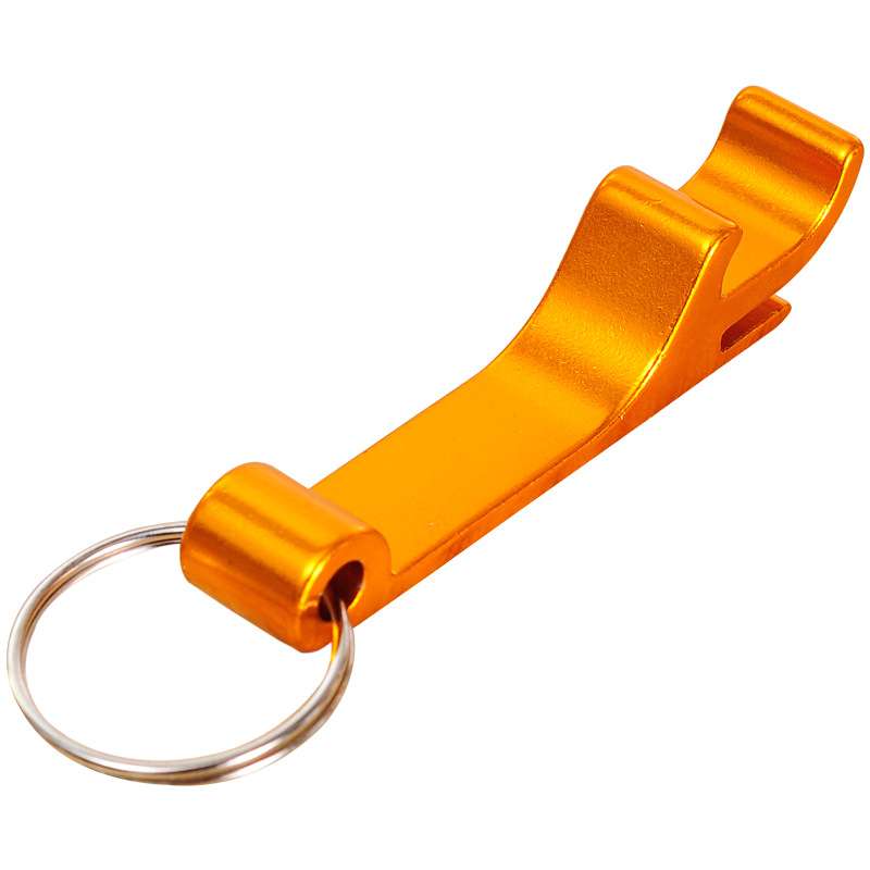 Metal beer bottle opener keychain