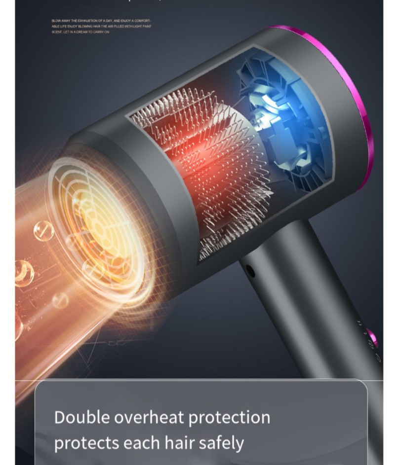 Sonic Hair Dryer for Sensitive Scalp