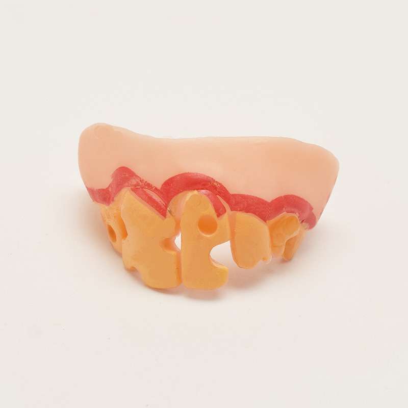 Insects eaten teeth multi-shape funny funny false teeth set Makeup transformation