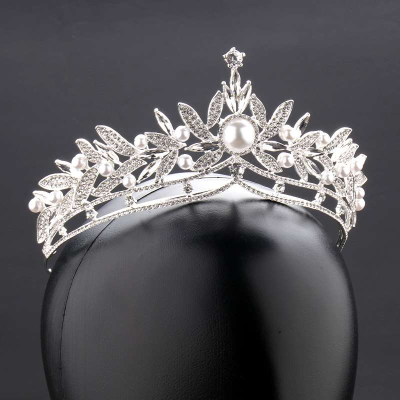 Feng Jiao Empress Diamond & Pearl crown - One of a kind Hand made Singapore Princess Gowns