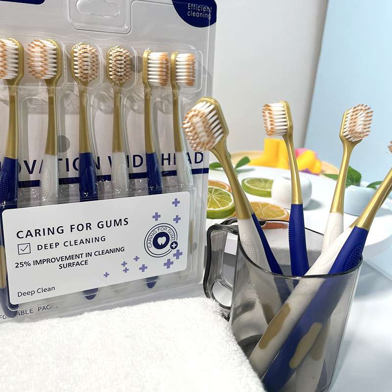 Luxury 6pcs toothbrush set for sensitive gum