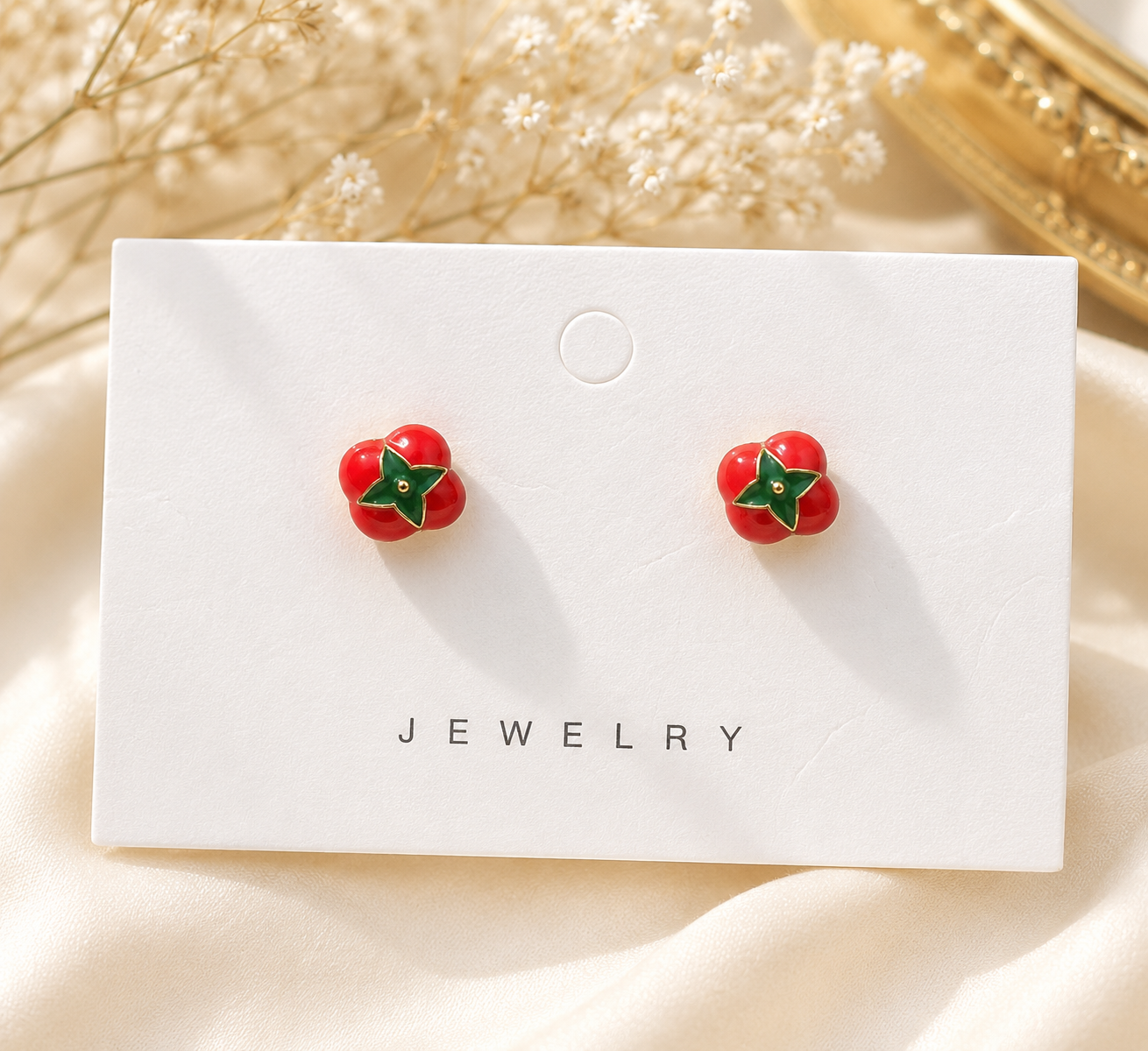 MK03 | Tomatoes Vanity Fair Wholesale Fashion Earrings Non Tarnish Earring Collection