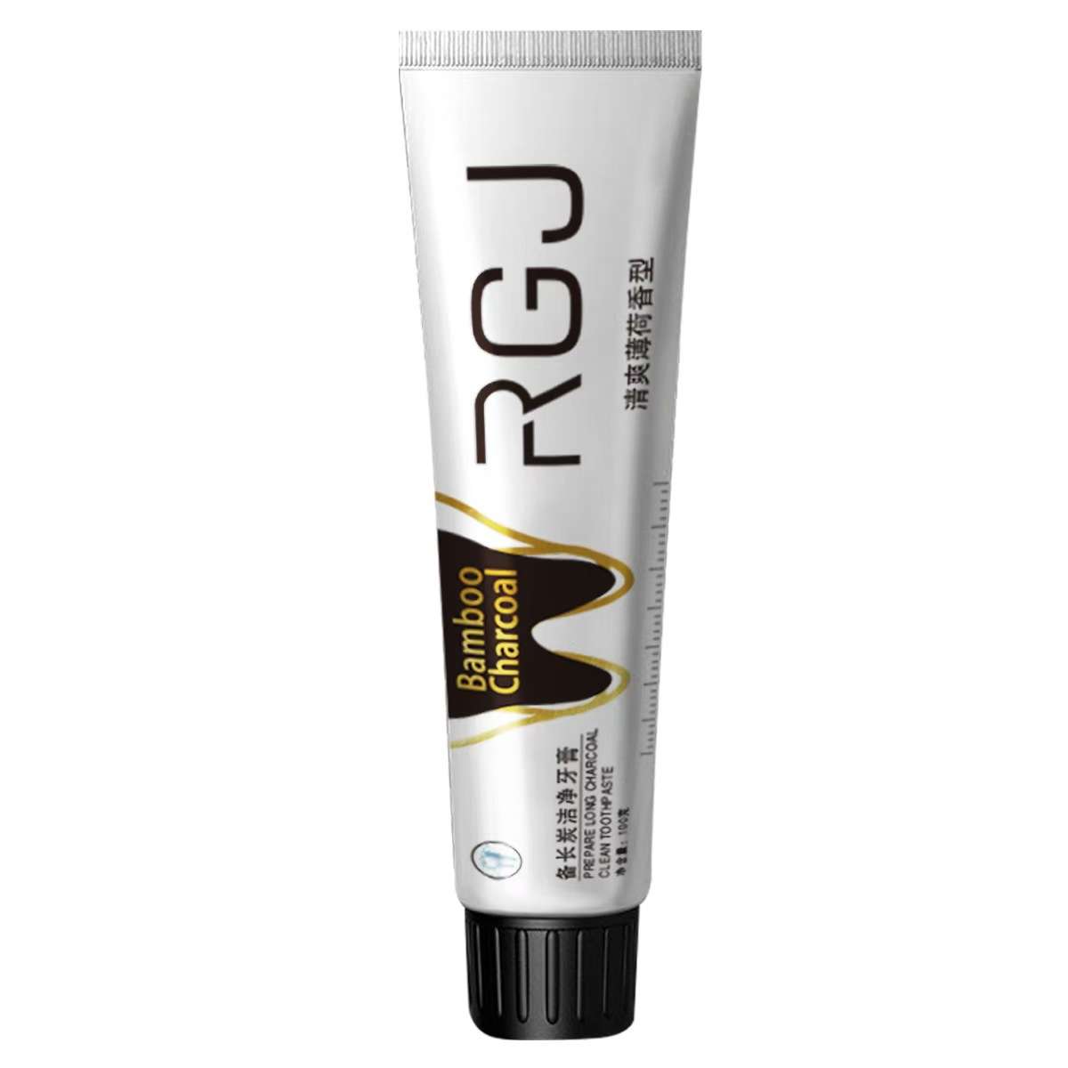 RGJ charcoal mint clean toothpaste deep fresh breath bamboo active whitening toothpaste